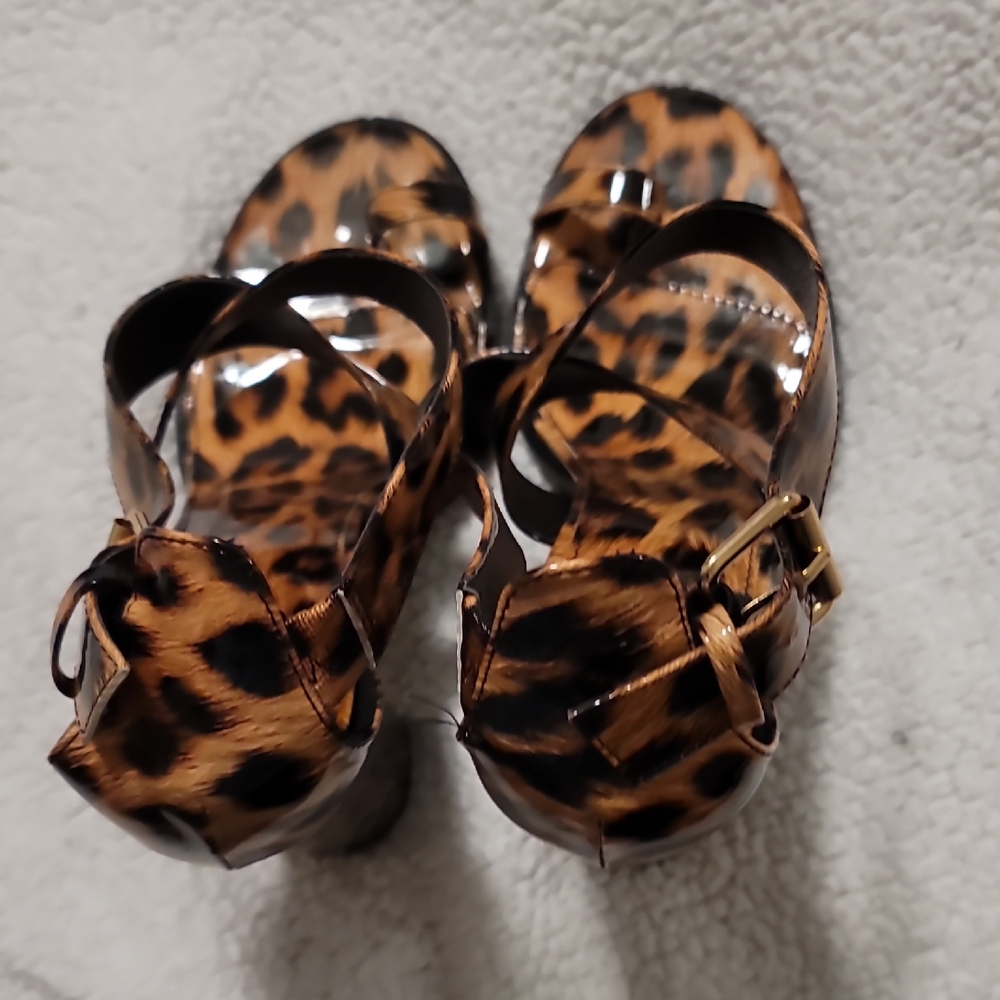 Lemon Leopard Print Heels